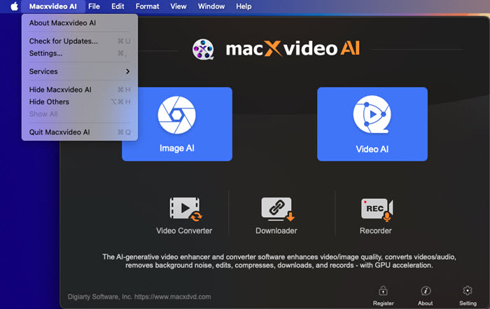 Macxvideo AI Common Settings