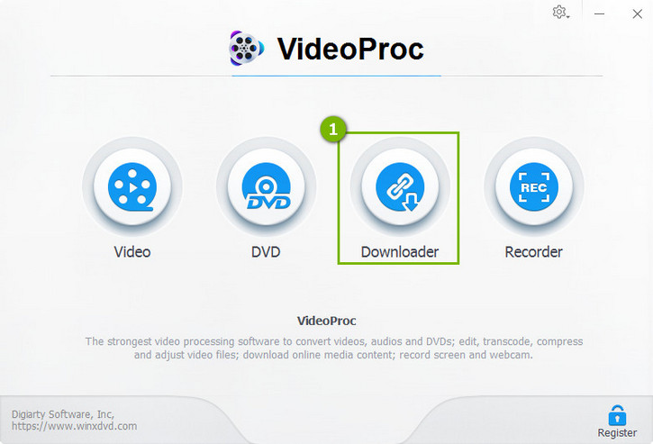 launch videoproc downloader