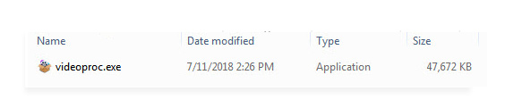 open VideoProc EXE