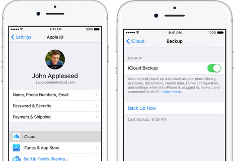 iCloud backup