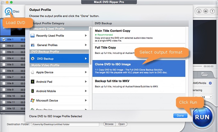Convert DVD to digital ISO image on Mac
