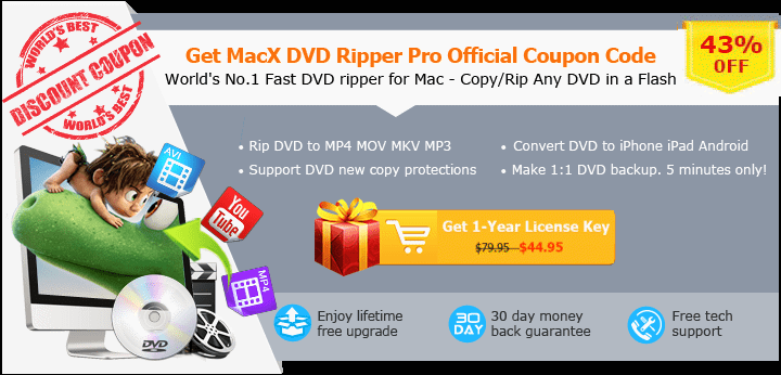 67% off MacX DVD Ripper Pro
