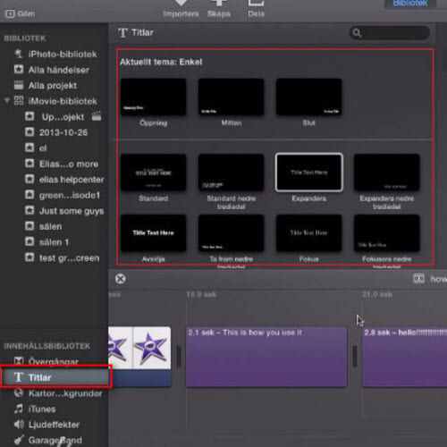 add subtitles to iMovie 10