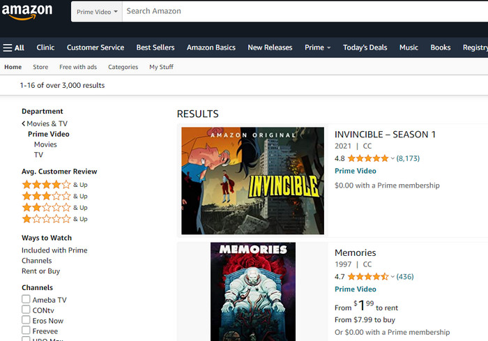 Amazon Prime Anime