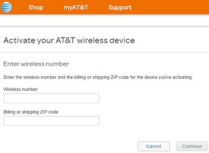 set up iPhone 7 with att&t