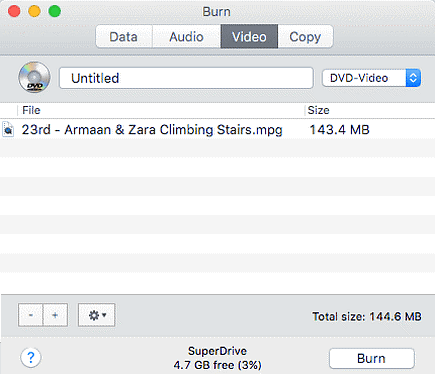 How to burn MP4 to DVD Mac