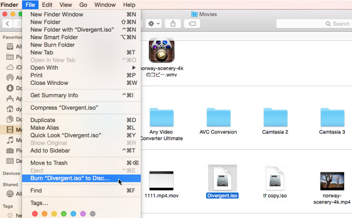 Copy DVD to DVD on Mac with Finder