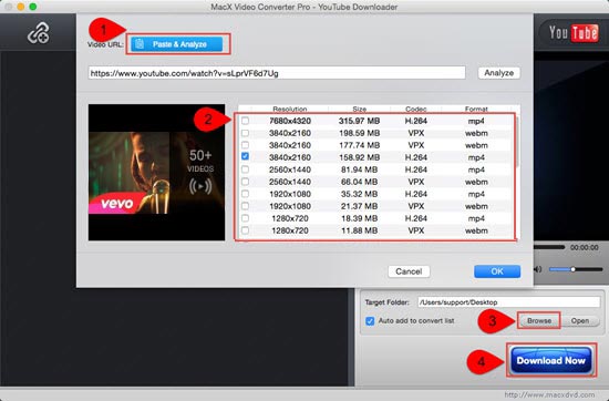 download MP4 music with MacX Video Converter Pro
