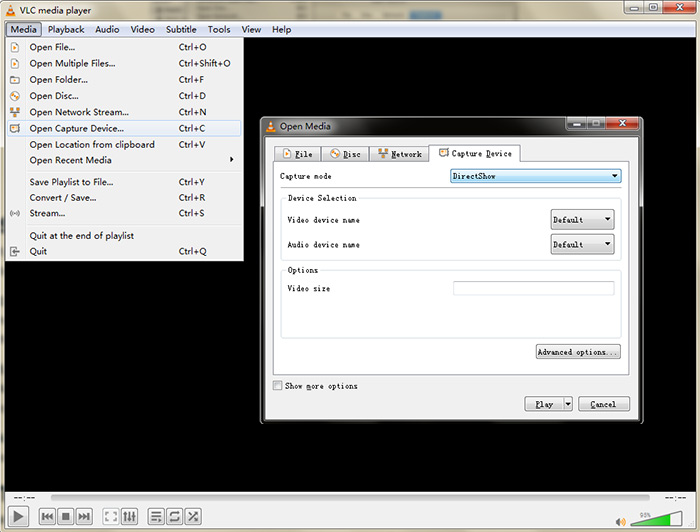 cattura video in streaming su Mac con VLC