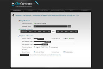 Clipconverter to online convert mkv to mp4