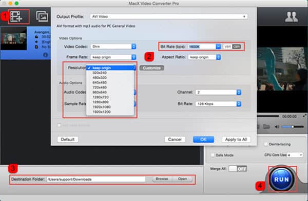 compress video size