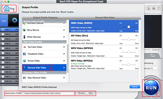 Convert DVD to Web Video