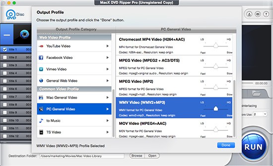 Convert DVD to WMV Mac