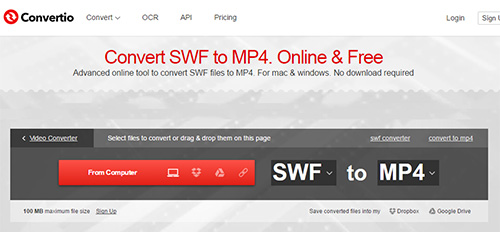 Convert SWF to MP4 Online