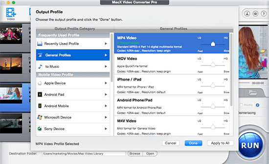 convert to h264 encoding video format mac