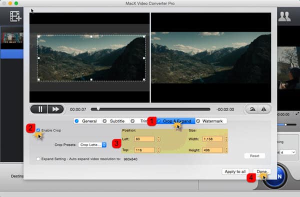 Edit YouTube Video Crop
