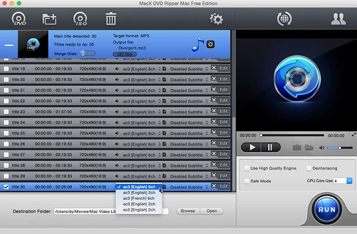 Free DVD audio extractor