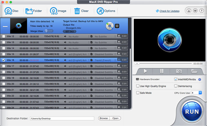 convert protected DVDs to MKV