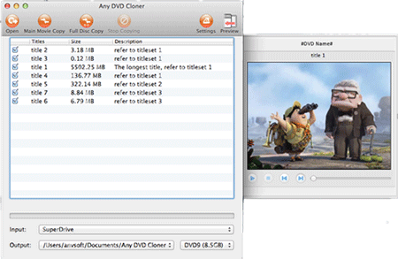 Any DVD Cloner for Mac