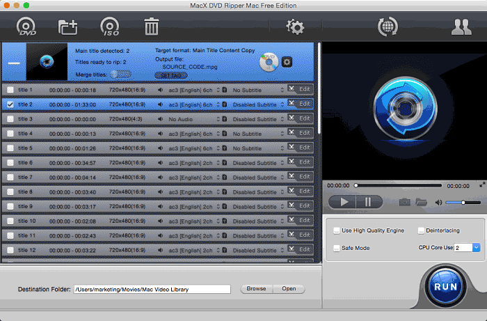 free rip copy-protected DVD on Mac