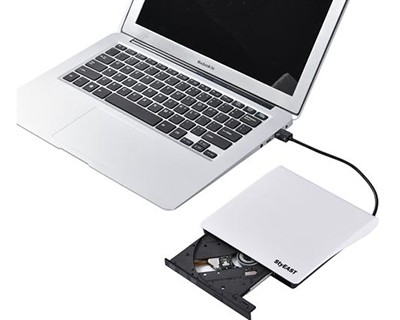 Connect DVD drive to Mac when starting the Mac