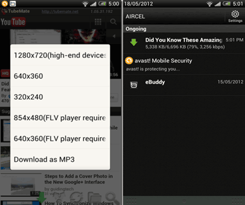 how to download audio from youtube android