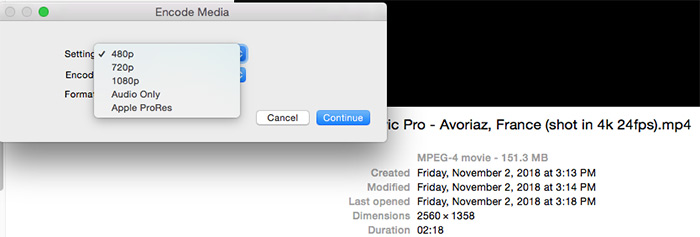Use Finder to convert MKV on Mac