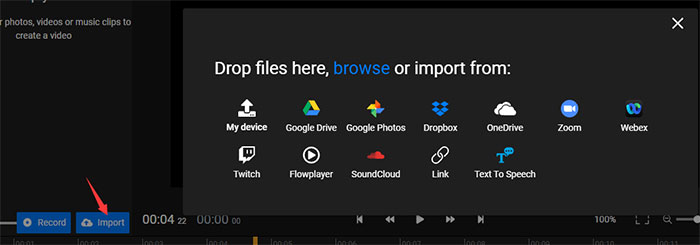 import youtube video to flixier