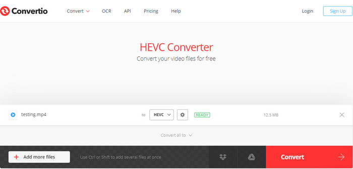 Free HEVC converter online
