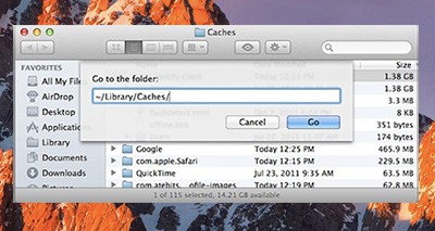 Clear tempory files
