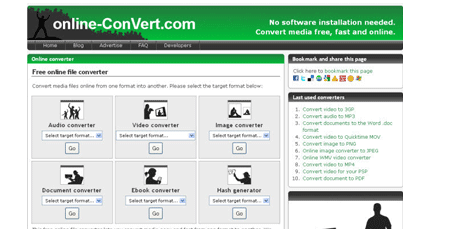 Free online video converter