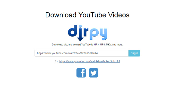 YouTube audio downloader Mac - Dirpy
