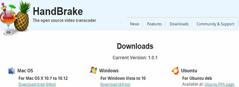 Handbrake 1.0.0 download