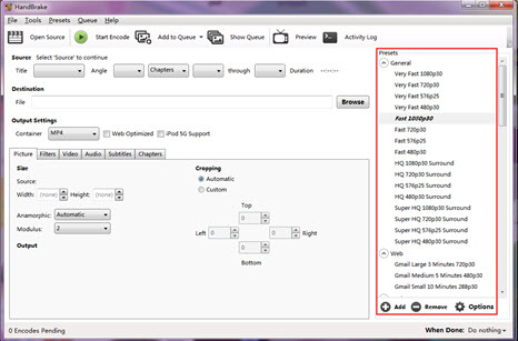 Handbrake 1.0.0 convert video