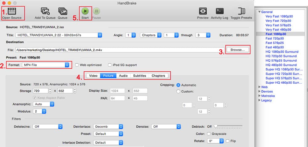 handbrake for mac video compressor