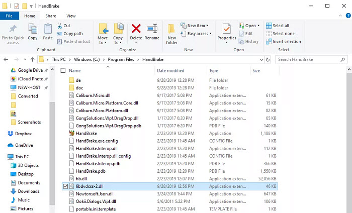 install Handbrake libdvdcss 64 bit windows