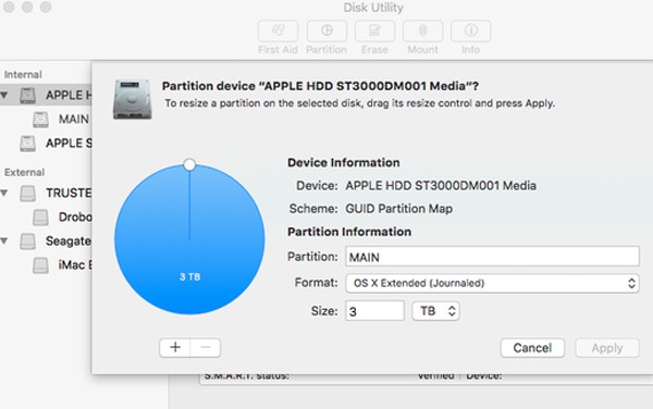 how to partition a mac hard drive