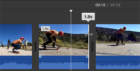 trim video by imovie