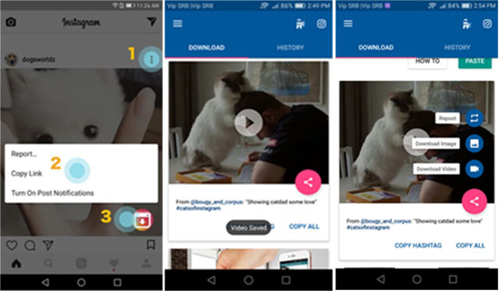 download Instagram videos to Android