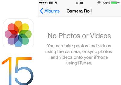 Photos missing on iOS 17