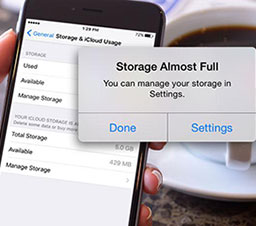 iphone storage full