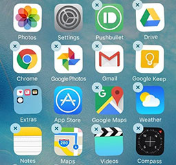 uninstall iphone apps
