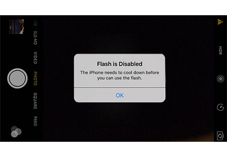 iPhone 6s camera flash won't work