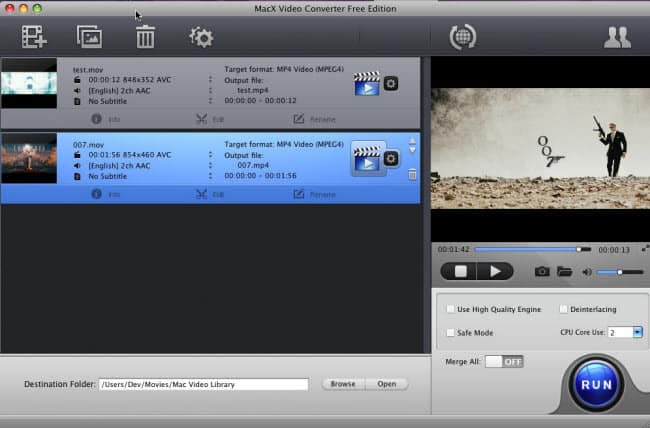 Alternative de convertisseur vidéo Freemake pour Mac