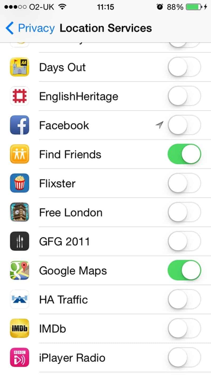 Disable Location Service