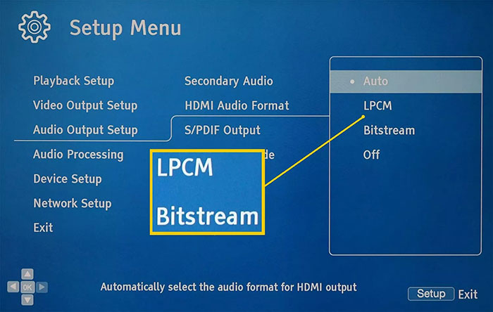 choose PCM or LPCM