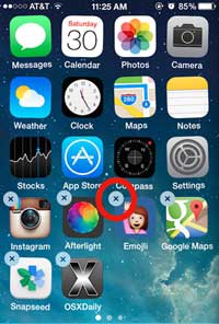 delete apps to speed up iphone