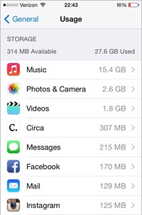 Remove files to speed up iphone