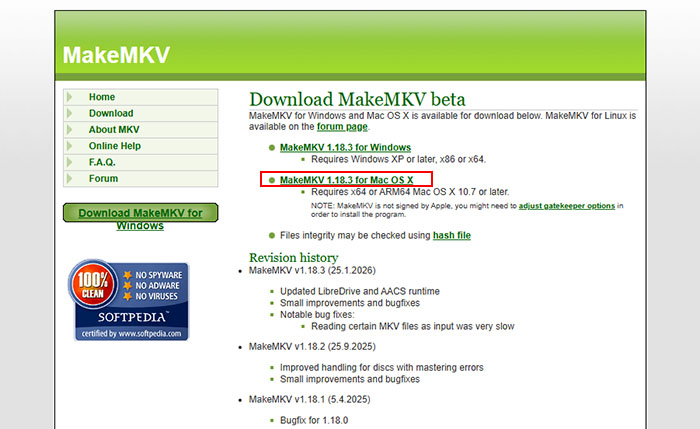 MakeMKV Mac Free Download