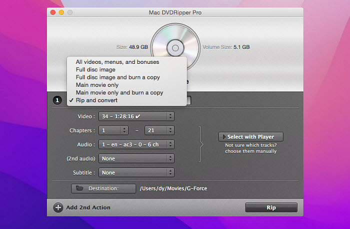  ripear DVD gratis para Mac 